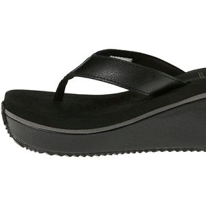 VOLATILE Chic Black Comfy Wedges HTF 11